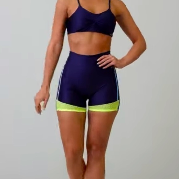 Cajubrasil Athletic Shorts with Screen Navy Blue - Picture 1 of 7